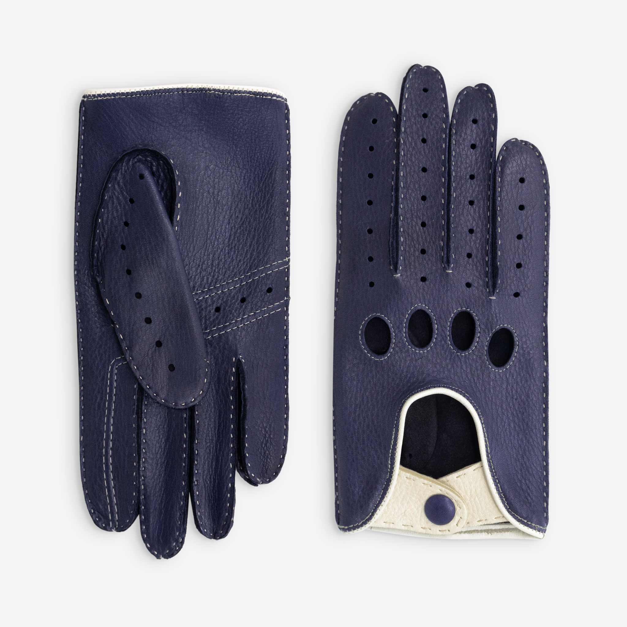 Glove Story - Venta al por mayor Guantes - Unisex - Guantes de conducción de piel de ciervo sin forro - 22115NF6