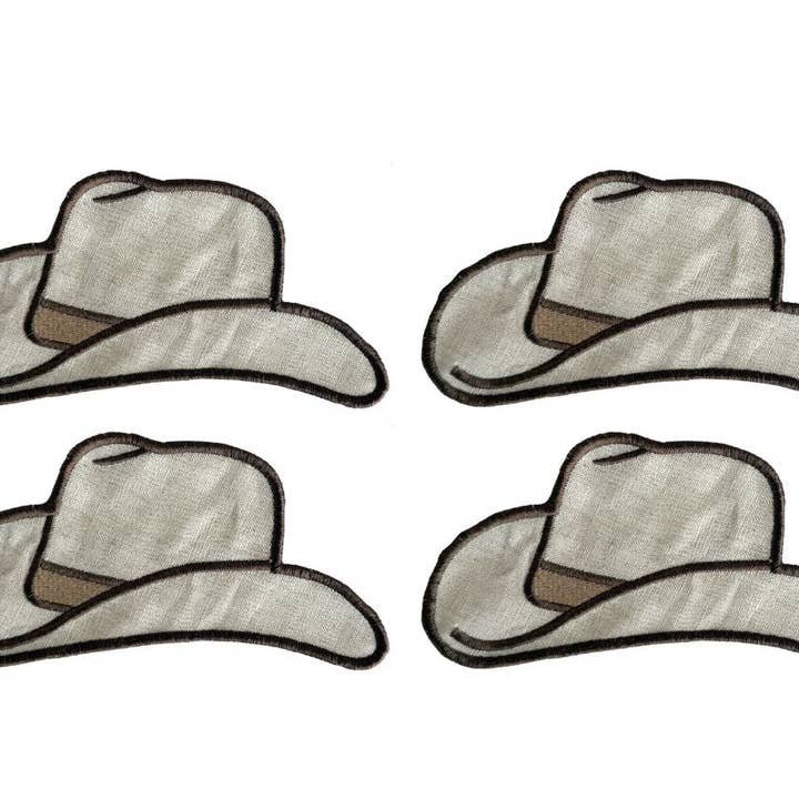 Cowboy Hat Cocktail Napkins- Set of 4 for wholesale by Tiny Hours