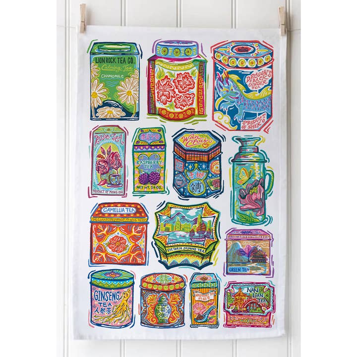 The Lion Rock Press - Wholesale Tea Towel - TEA TOWEL - Vintage Hong Kong2