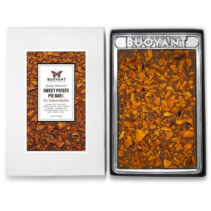 Sweet Potato Pie Bark Bar for wholesale by Buoyant Chocolates & Confections