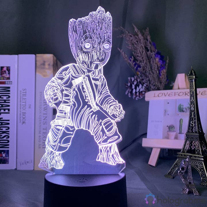 Marvel-lampa Groot för wholesale av Holograbme