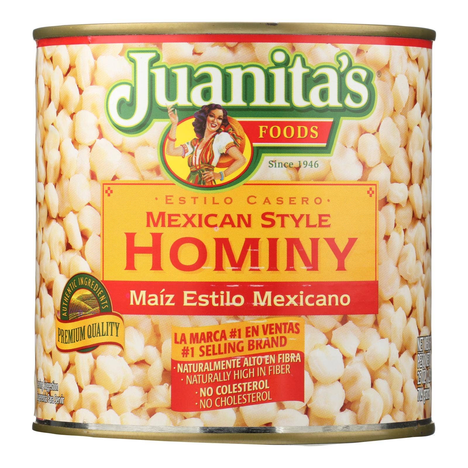 Everyday Supply Co - Wholesale Beans - Juanita's Foods Mexican Hominy Case, 12x25 oz0