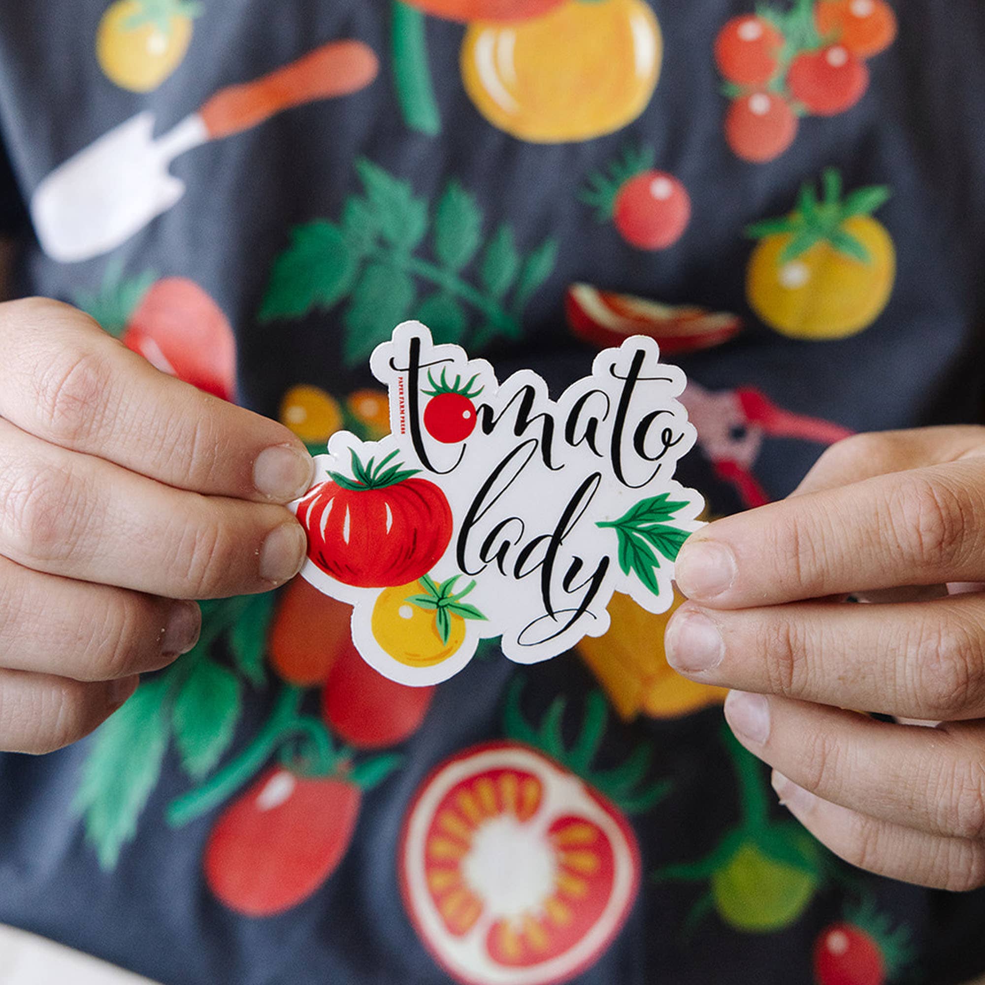 Paper Farm Press - Wholesale Sticker - Tomato Vine Decal Sticker2