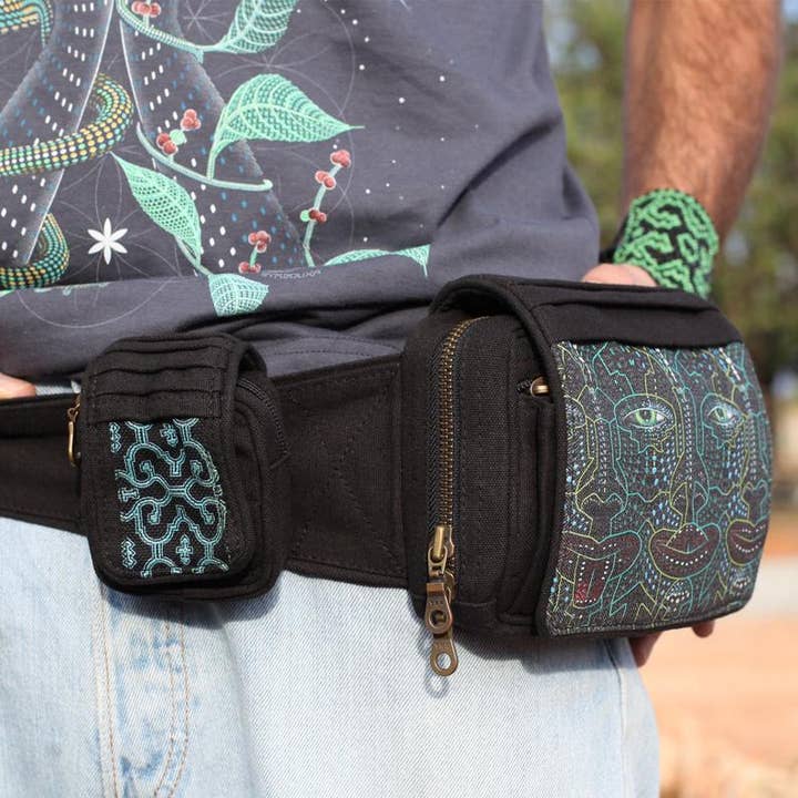 4th Dimension Belt Bag - Black for wholesale by symbolika