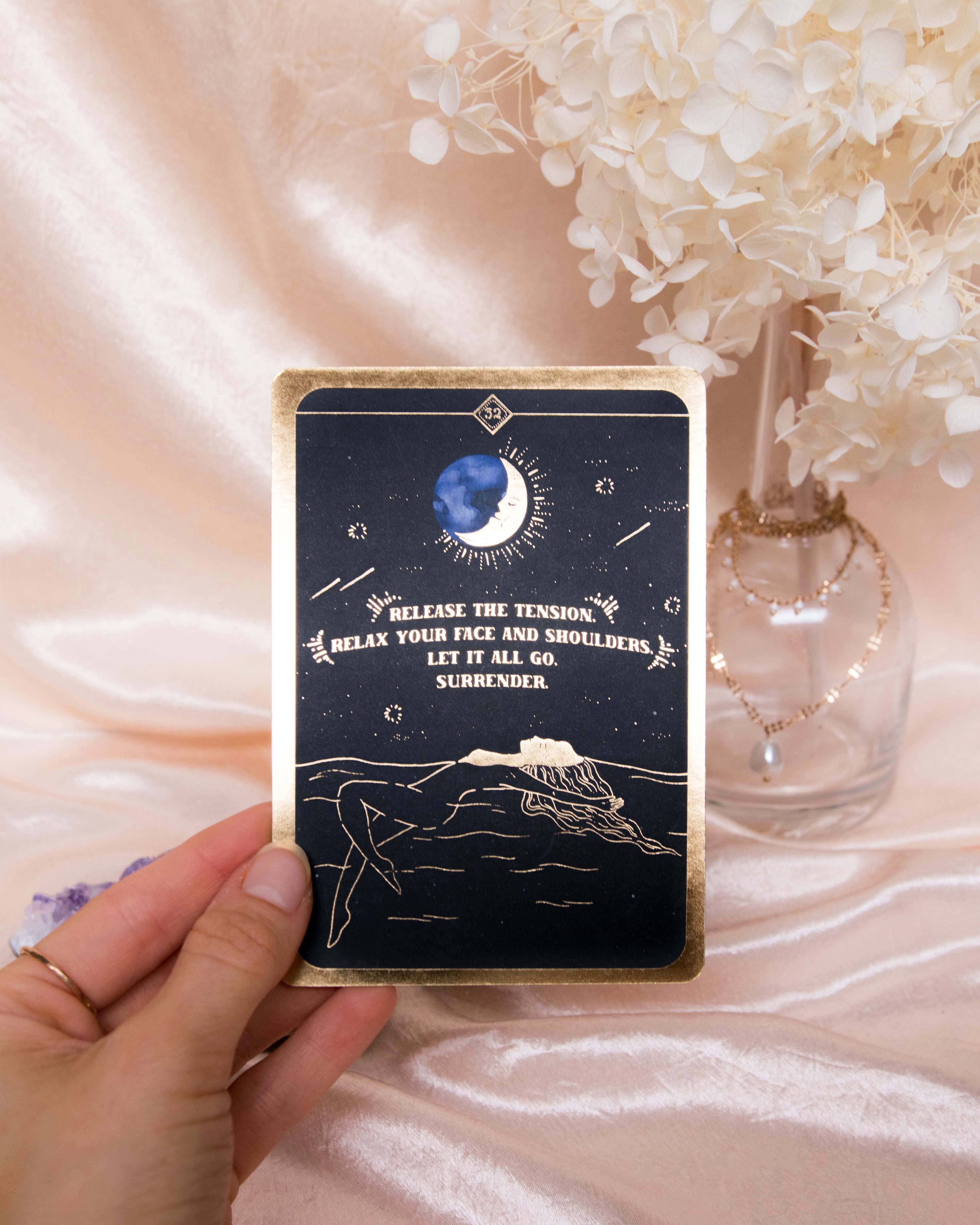 DreamyMoons - Wholesale Tarot Cards - Soul Whispers Gold Foiled 33 Card Deck10