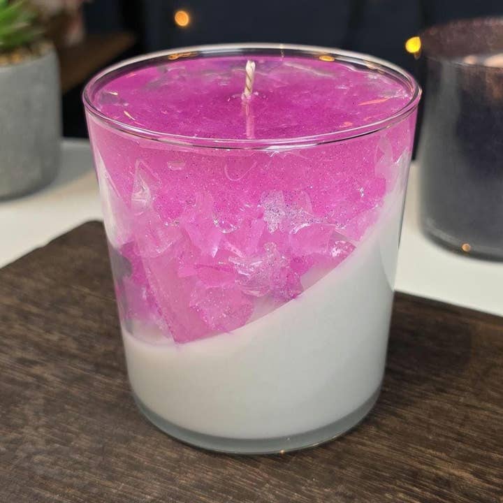 Crystal Glow Lys: Håndlavet Duftlys af Soja- og Gelvoks for engroshandel hos ByMasi