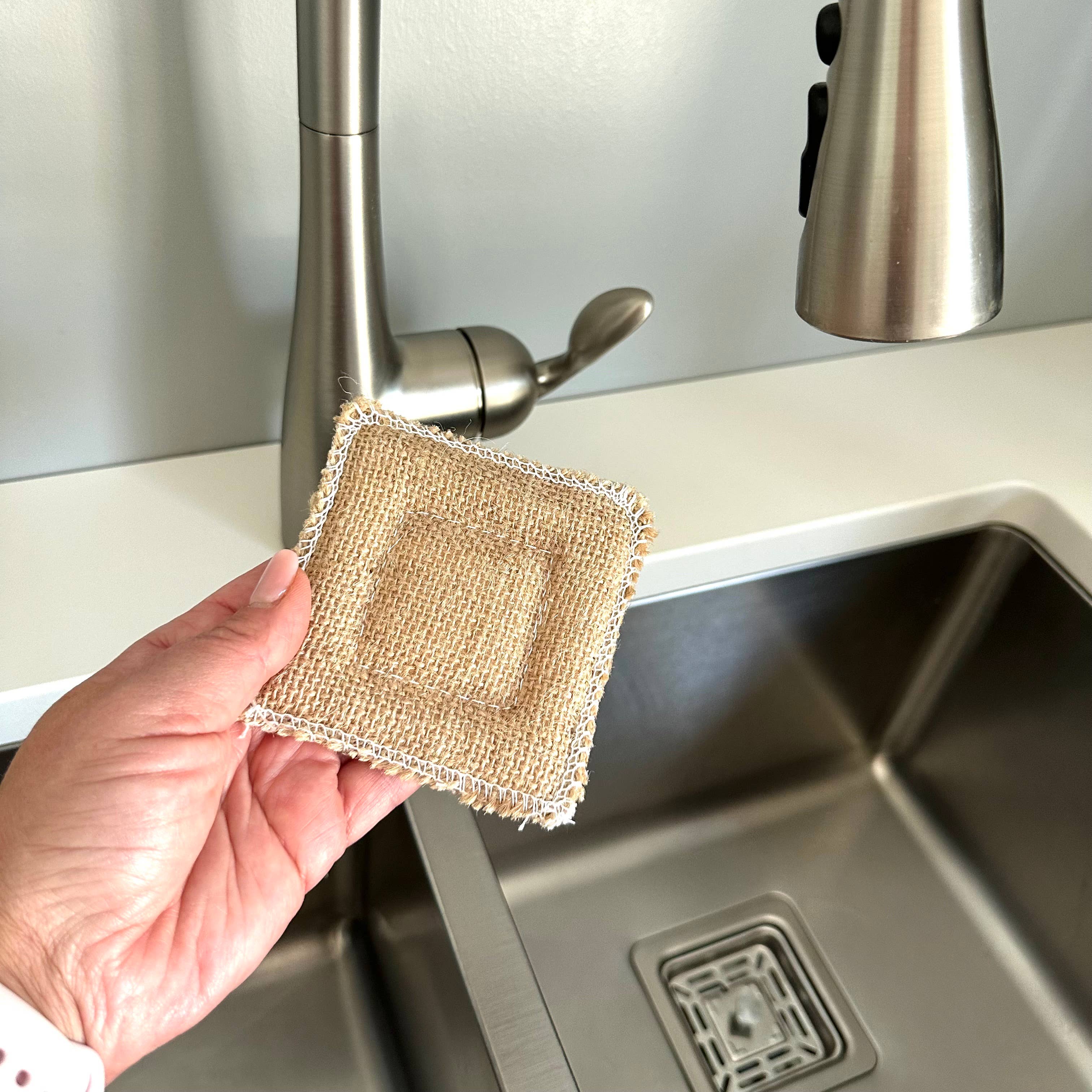 GreenWave - Wholesale Cleaning Sponge - Natural Jute and Cellulose Biodegradable Scrubber Sponge 1