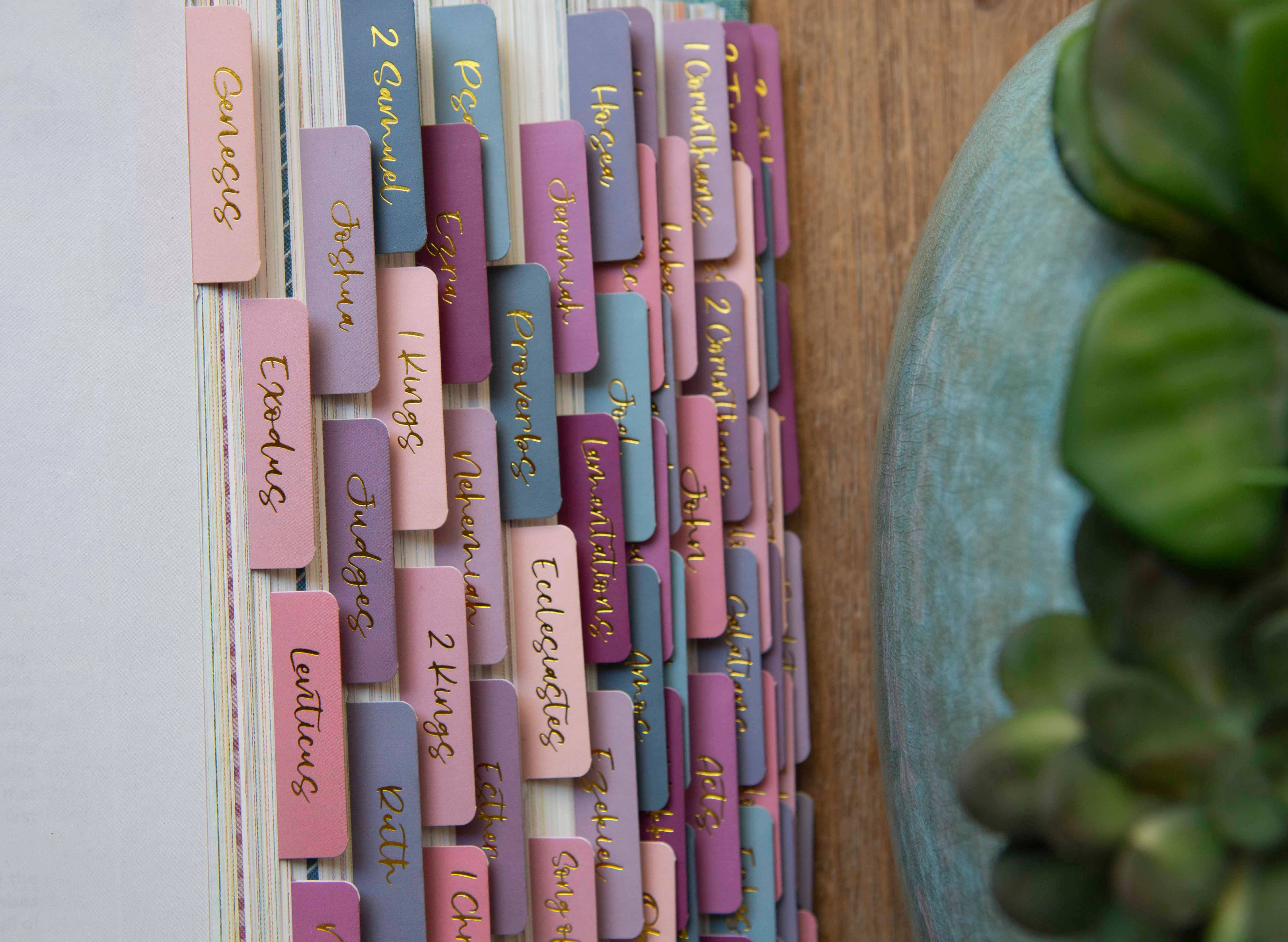 Chosen & Cherished - Wholesale Bookmark - Ombre Bible Index Tabs | Colorful Bible Tabs2