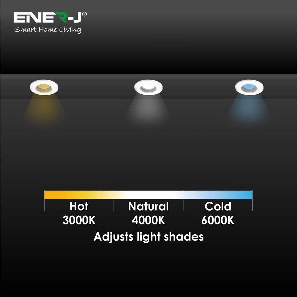 ENER-J – wholesale Chandelier/hanging light – 8W Fire Rated LED Downlight Dimmable CCT Changing IP652