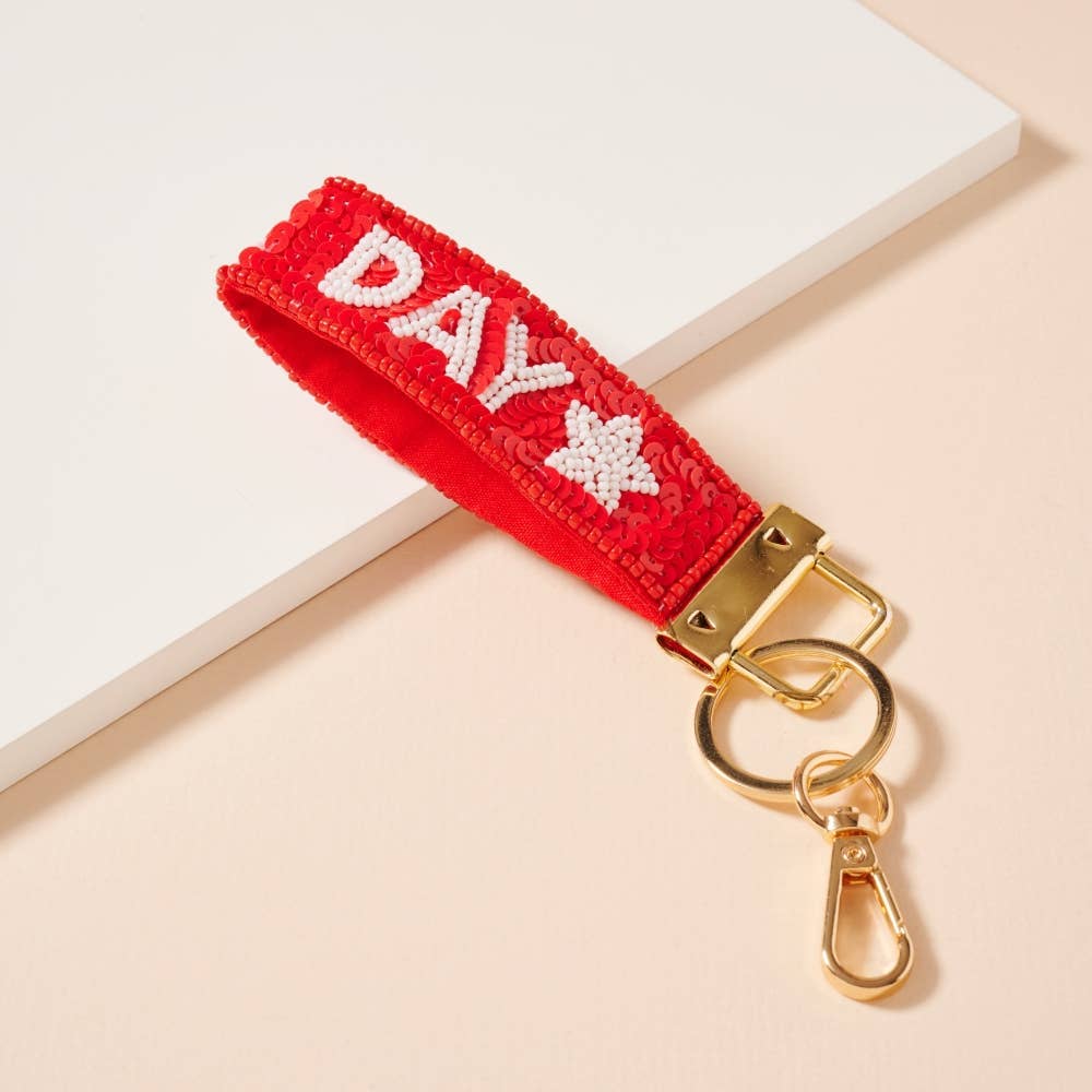 Frem - Wholesale Keychain - Women's - Game Day Seed Beaded Key Chains10