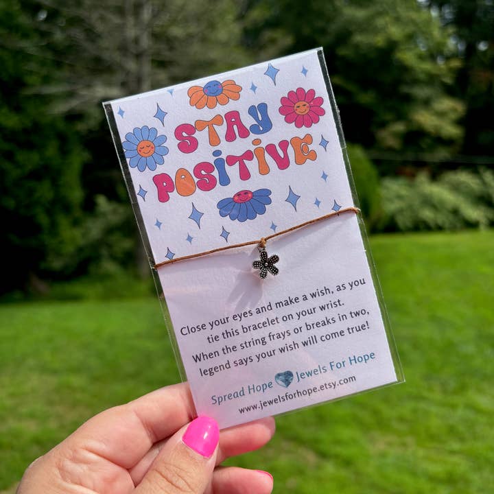 Jewels For Hope - Vente Bracelets à breloques/pendentifs - Bracelets de souhaits inspirants Surprise Set - Petits articles cadeaux1