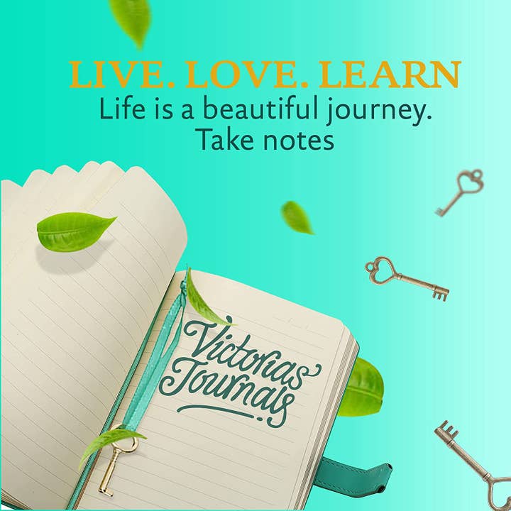 Victoria's Journals - Wholesale Journal/Diary - Kids - Heart Lock Diary for Girls with Key, Vegan Cover (Mint)