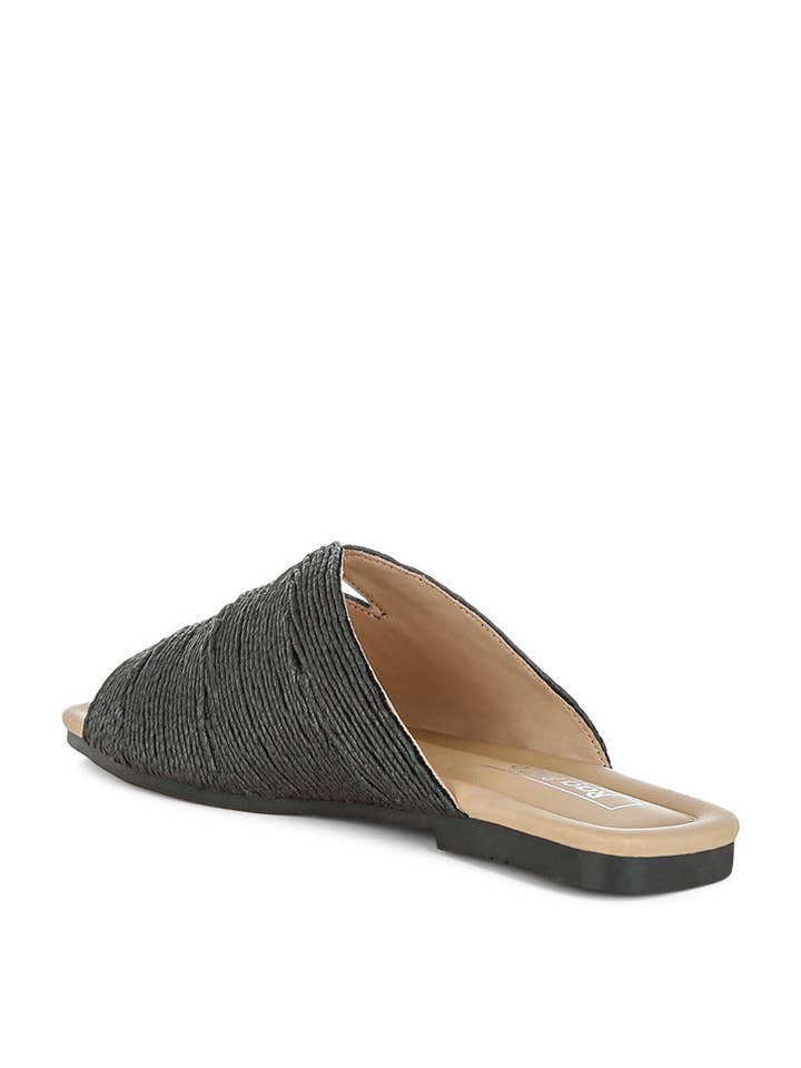 Rag Company - Wholesale Sandals - Women's - Daisy Doe Raffia Square Toe Flats11