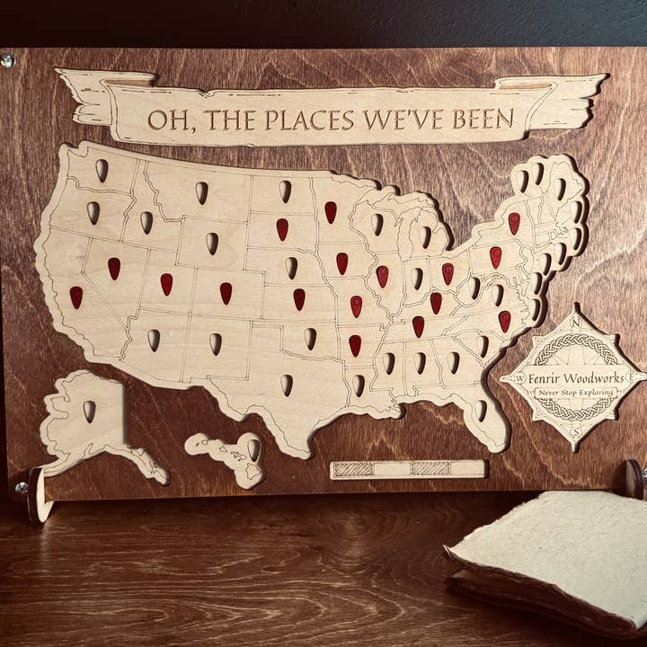 50 Staten Volgkaart voor wholesale door Fenrir Woodworks