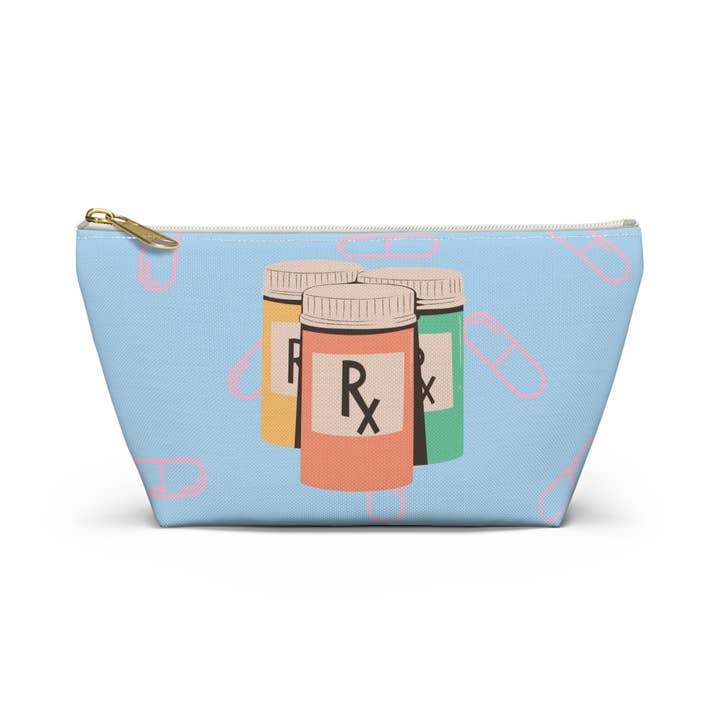 Curious Cat Stationary - Wholesale Pill Organizer - RX Medication Prescription Bag, Travel Pouch, Pill Storage (