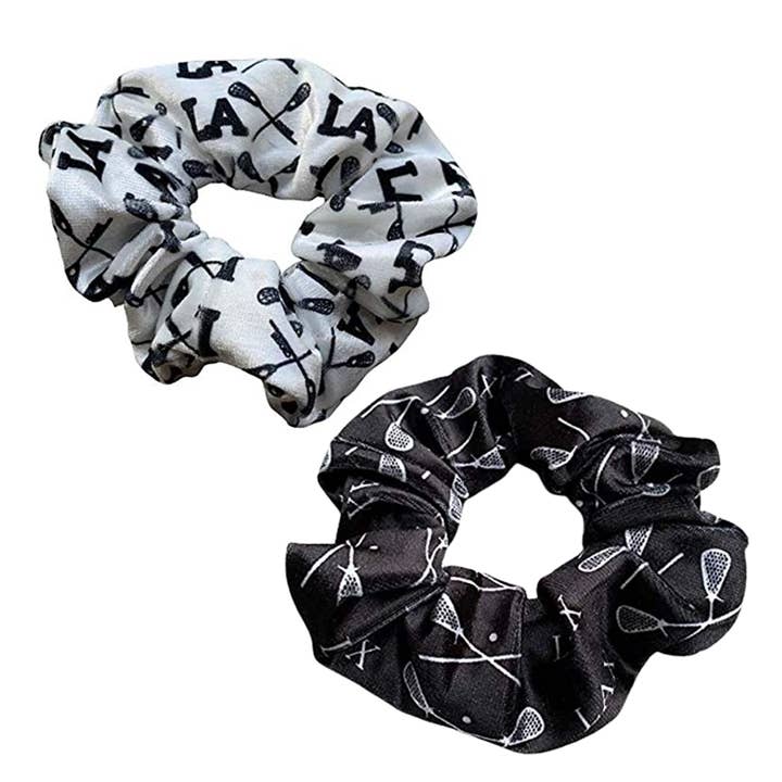 Lacrosse Premium Velvet Scrunchie 2pc Set for wholesale by Sportybella