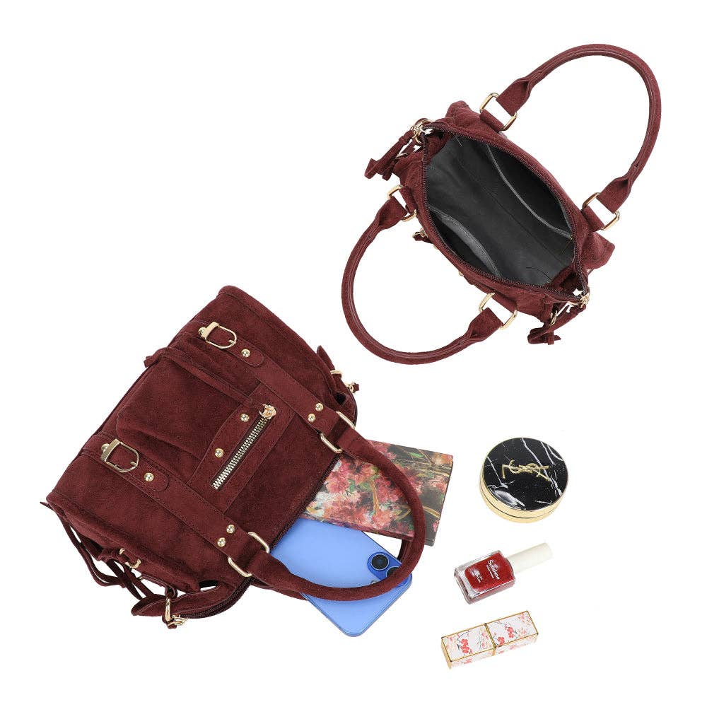 Gallantry – wholesale Shoulder bag – women's – Skyla Small Golden Suede13