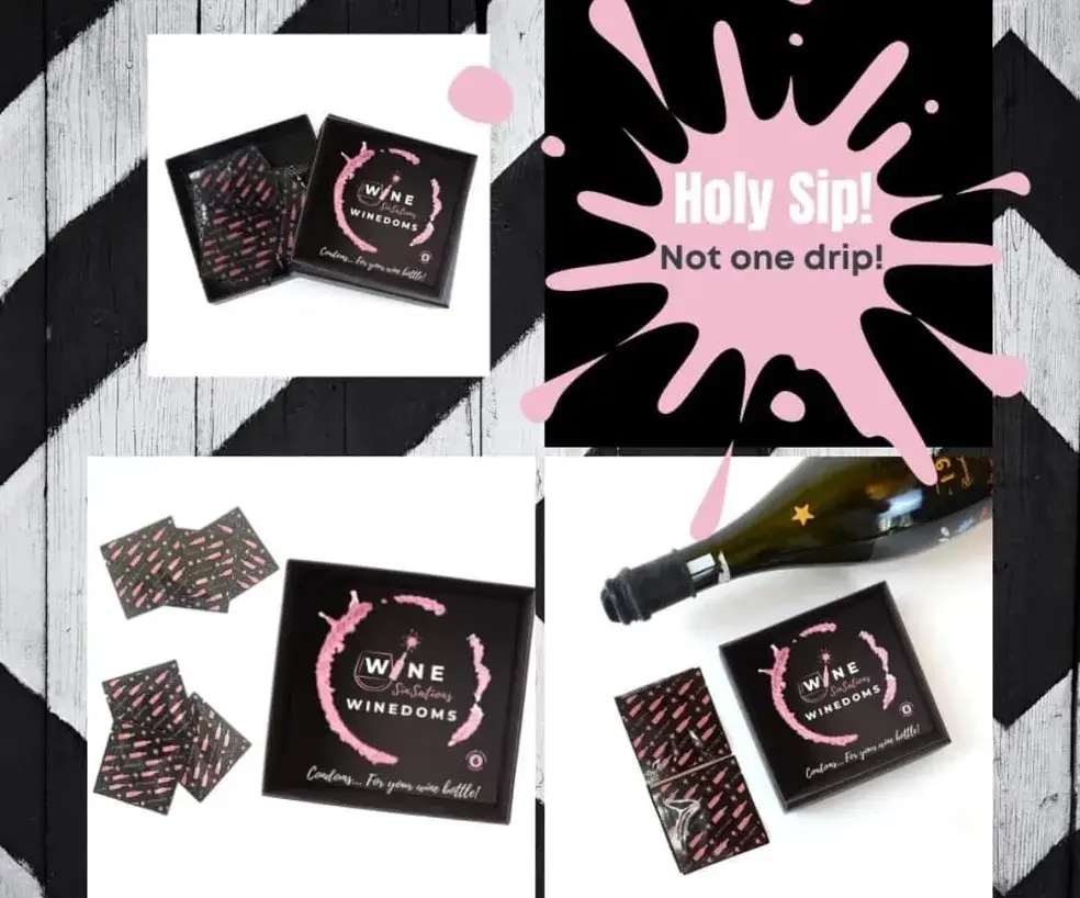 Wine Sinsations LLP - Wholesale Gag Gift/Novelty Gift - WINEdoms... Condoms for your Wine Bottle! (Gag/Novelty)2
