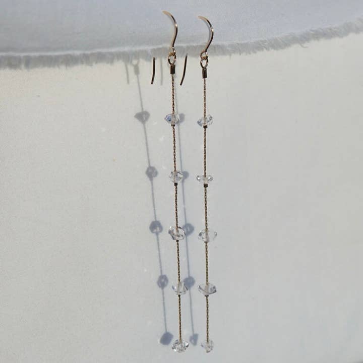 Pendientes de Cuarzo Herkimer Duster para venta al por mayor de Imi jewelry