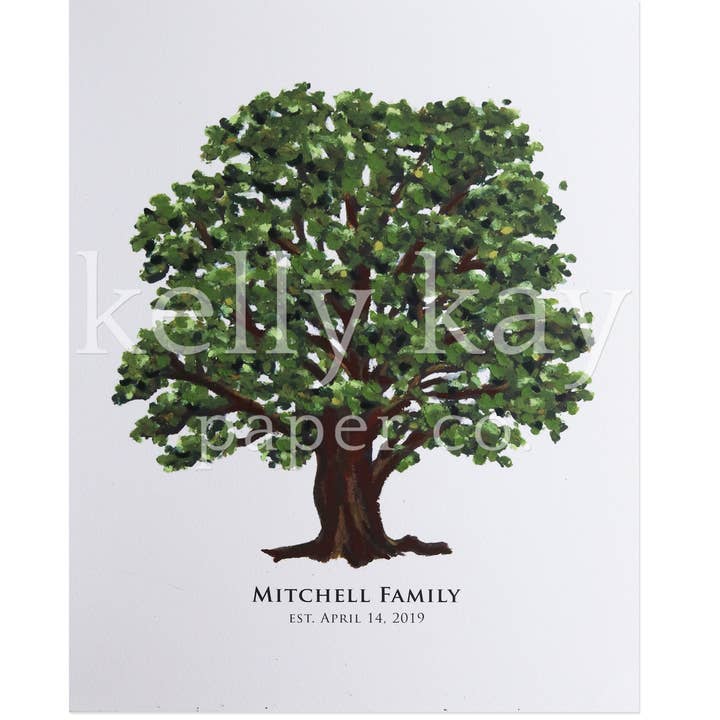 Art Print | Egetræ for engroshandel hos Kelly Kay Paper Co.