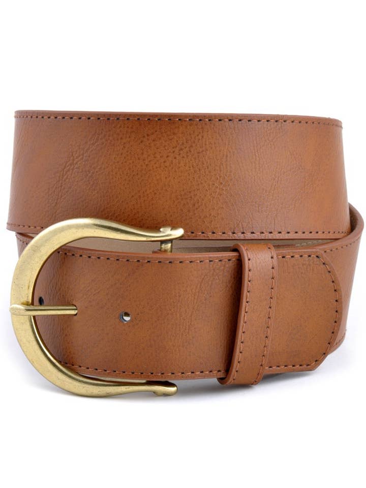 Ceinture large avec boucle en forme de fer à cheval pour la vente par Axesoria West