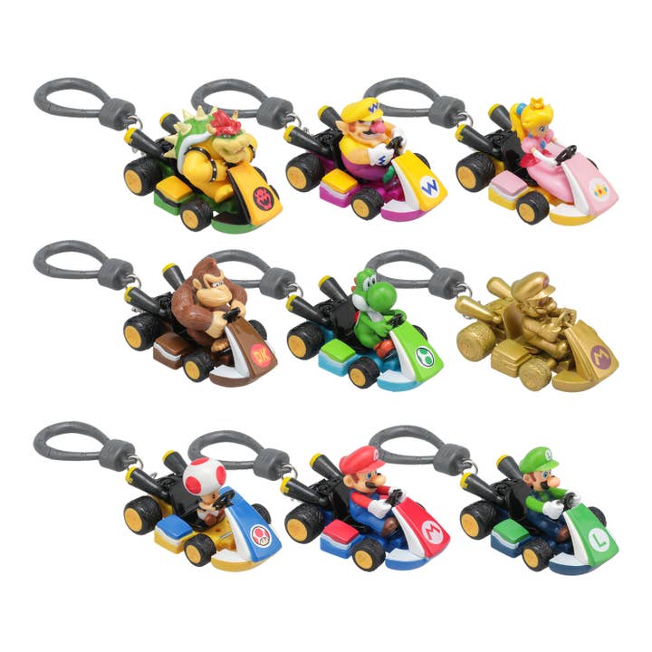 Mario Kart Backpack Buddies CDU of 24pcs for wholesale by Paladone UK