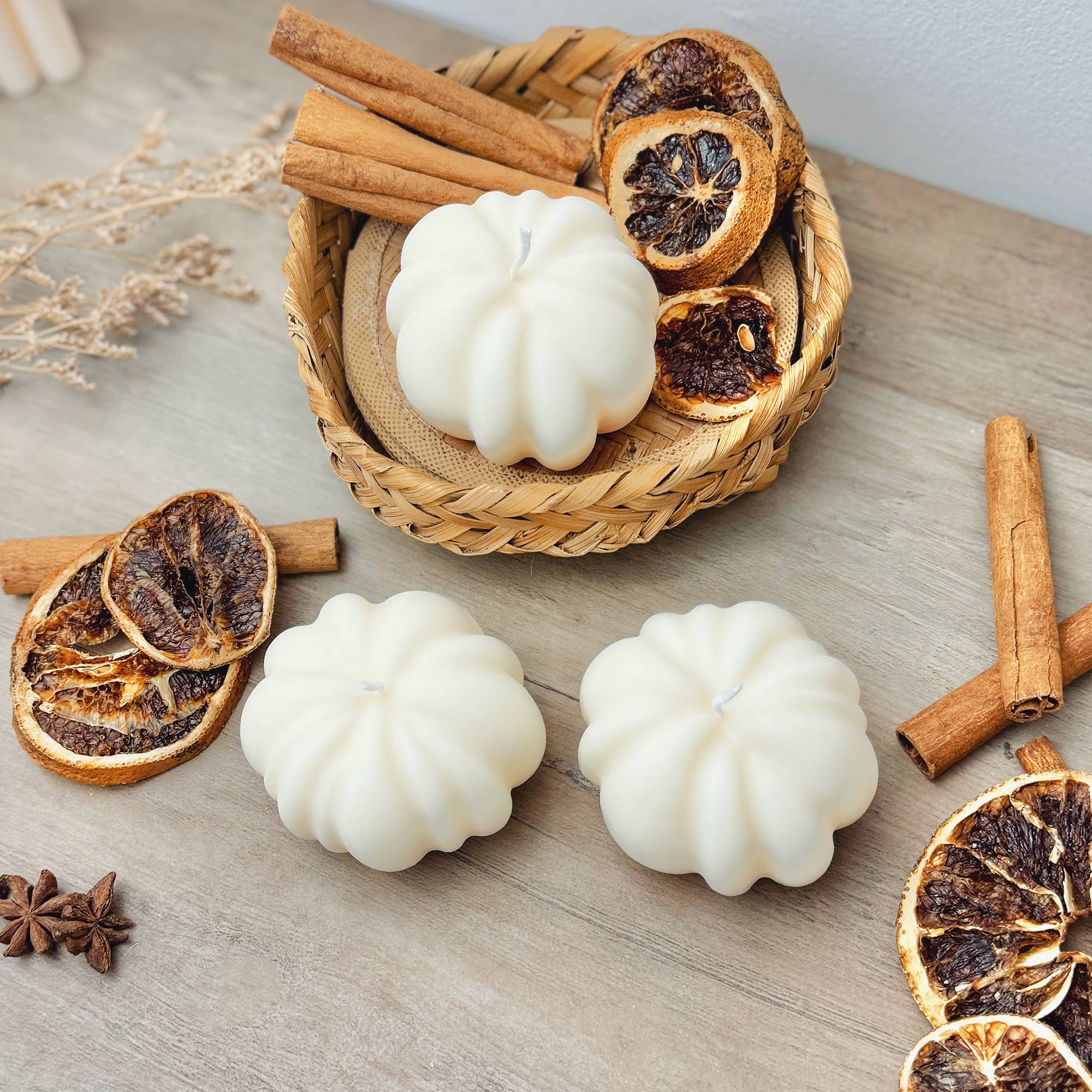 Eli and Things - Wholesale Novelty Candle - White Pumpkin Candle - White Halloween Decoration9