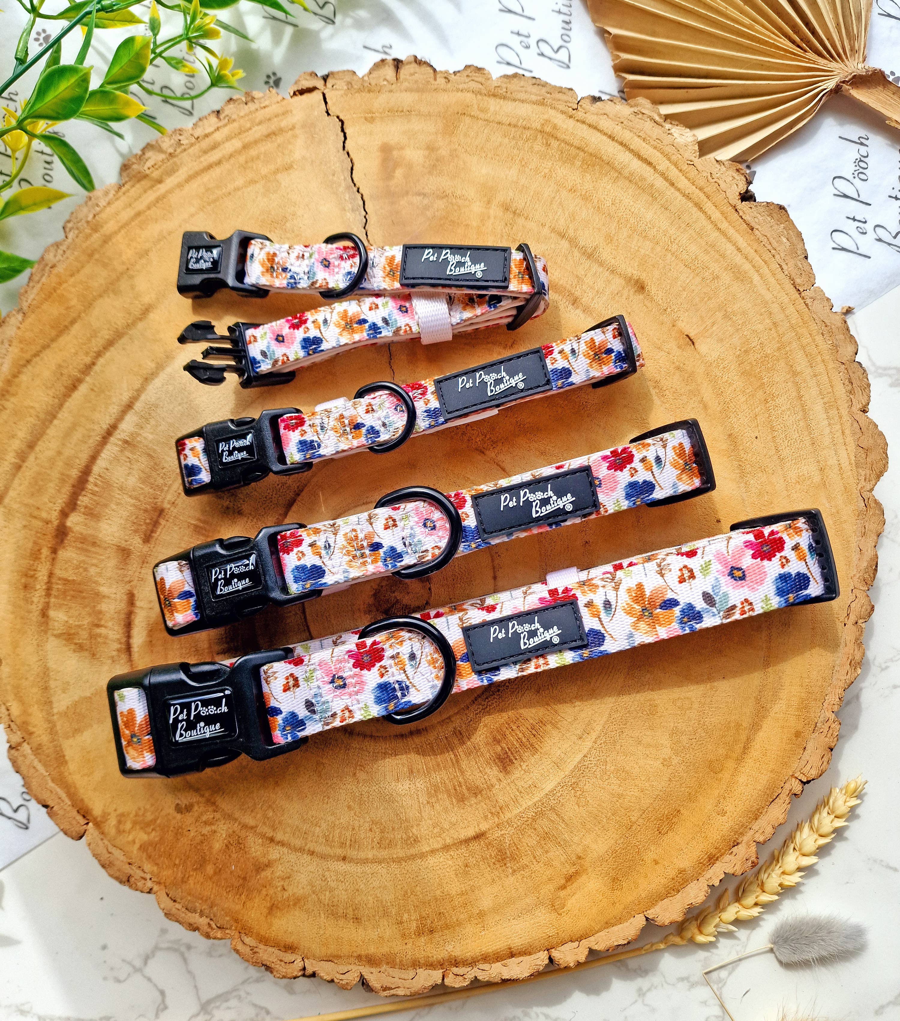 Pet Pooch Boutique - Wholesale Pet Collar - Dog - Little Enchanted Meadows Floral Dog Collar/Opt Accessory3