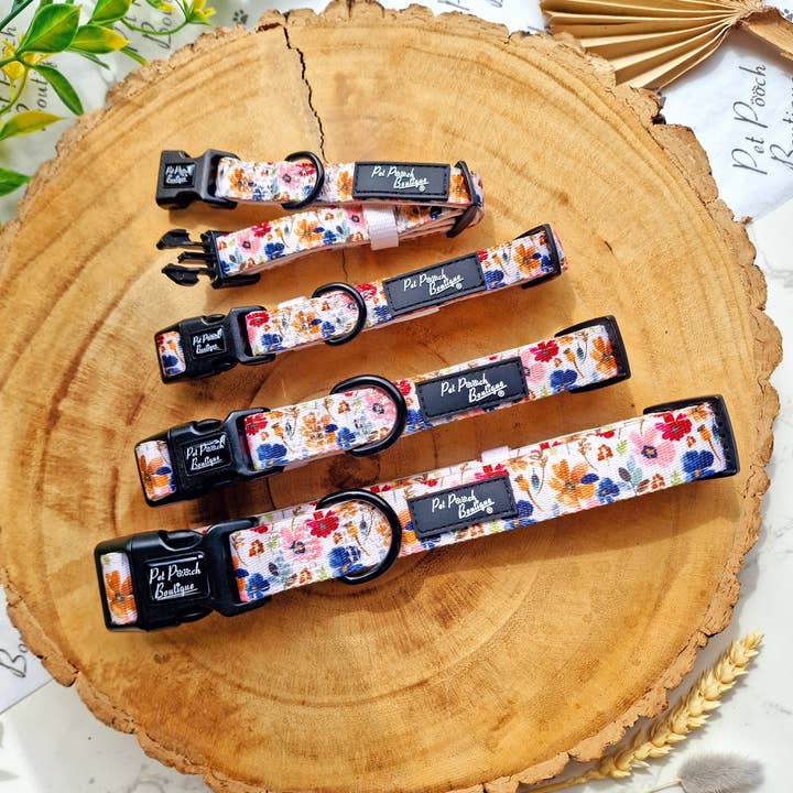Pet Pooch Boutique - Wholesale Pet collar – Dog - Little Enchanted Meadows Floral Dog Collar/Opt Accessory3