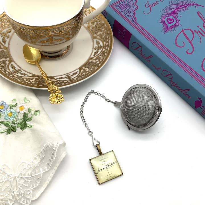 All Little Cute Things - Wholesale Tea Strainer/Infuser - Tea Ball infuser Jane Austen Pride and Prejudice book lover