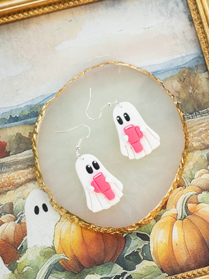 Ghost/Tumbler Dangles - Stanley Inspired - Halloween for wholesale by EJ Clay Co