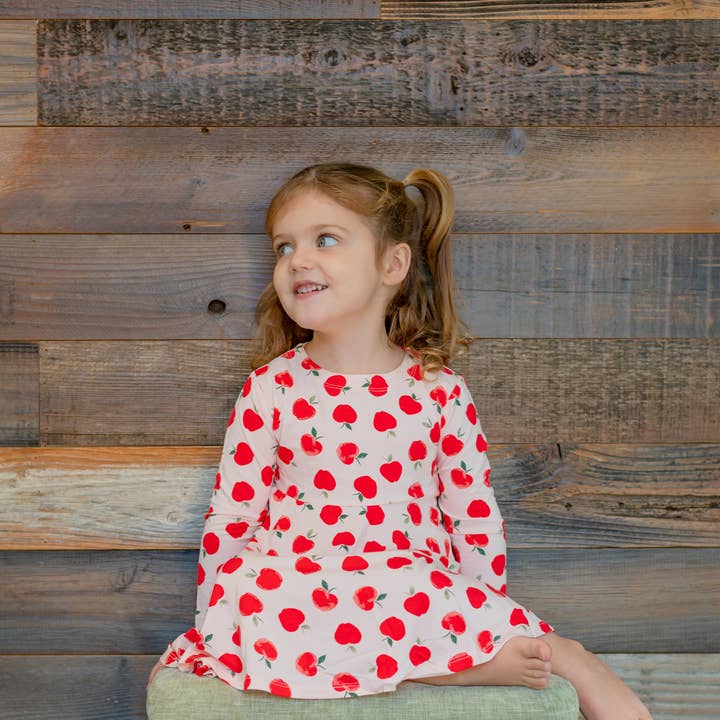 Swirly Girl Dress - Snow White for wholesale by Sweet Bamboo