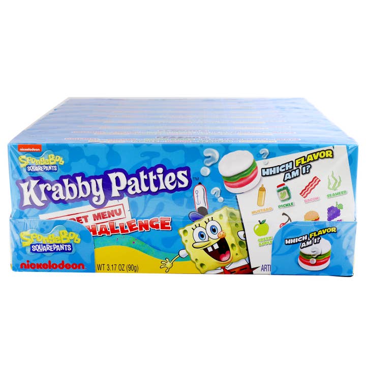 Grandpa Joe's Candy Shop - Wholesale Gummy - SpongeBob Krabby Patties Secret Menu Challenge 3.17oz, 9ct