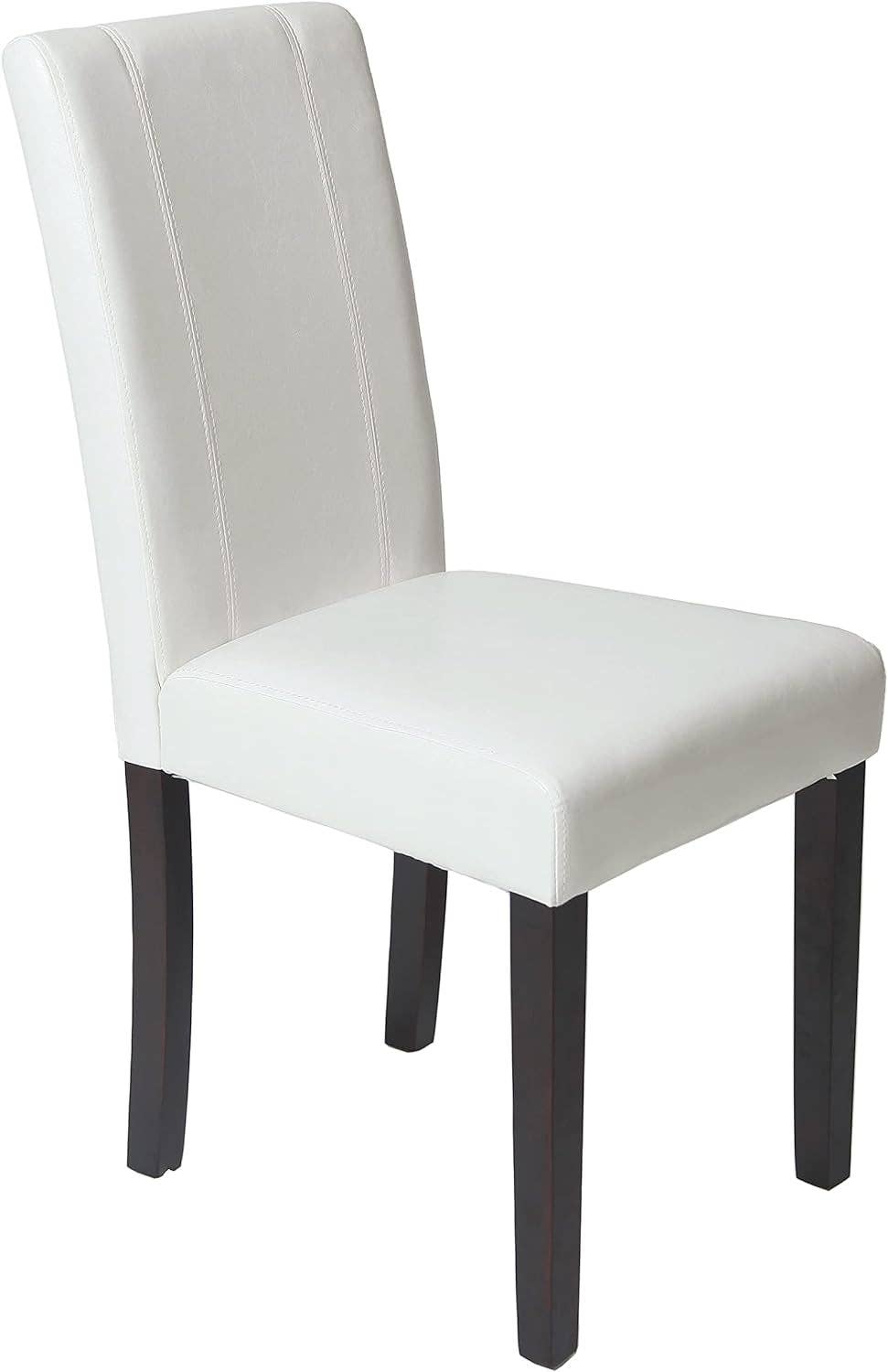 Off White Leatherette Padded Parson Chair Set of 2 for wholesale on Faire0