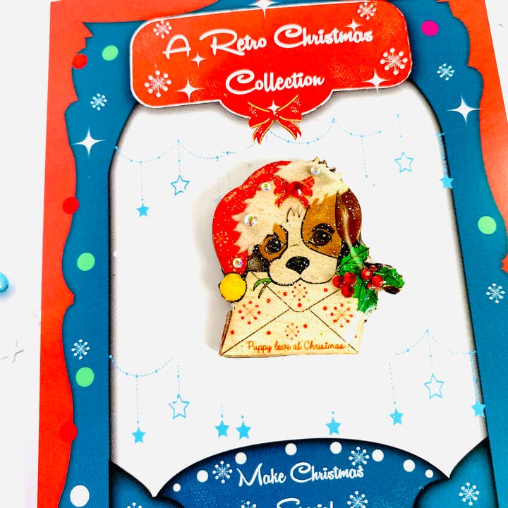 Rosie Rose Parker – Engroshandel Broche – hund gaver jul broche hvalp gave smykker uk5