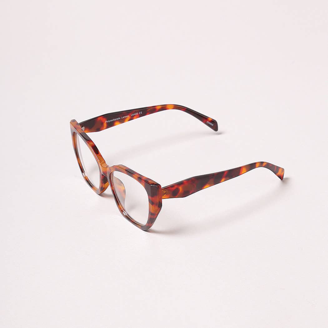 12 VERSCHILLENDE KLEUREN Modieuze bril met helder montuur en heldere lens voor groothandel op Faire8