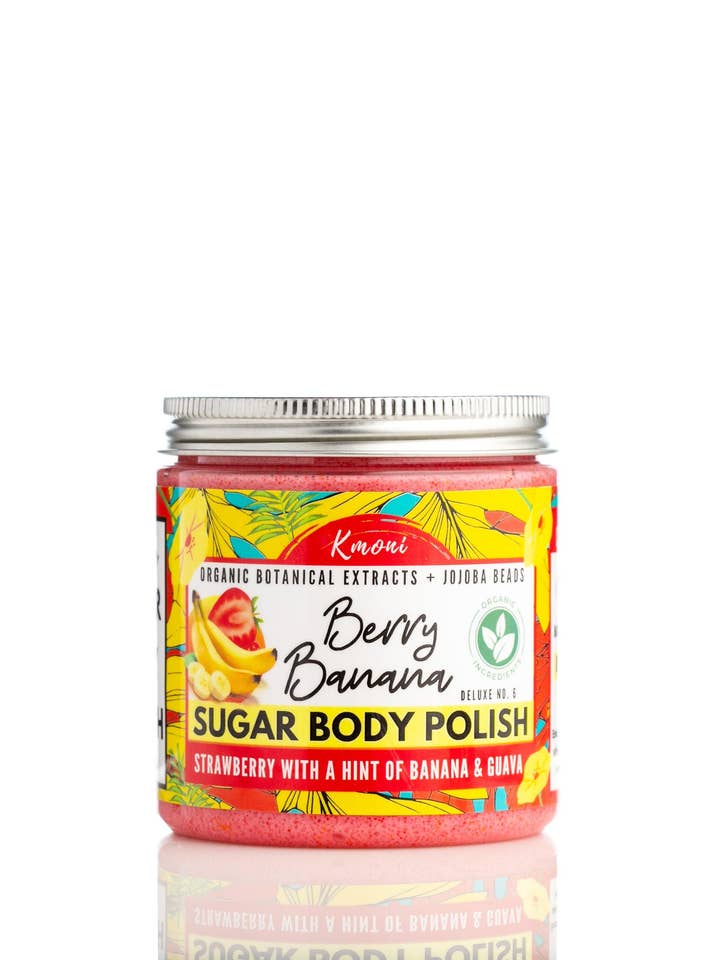 Berry Banana Botanical Sugar Körperpolitur für den Großhandel von Kmoni Cosmetics
