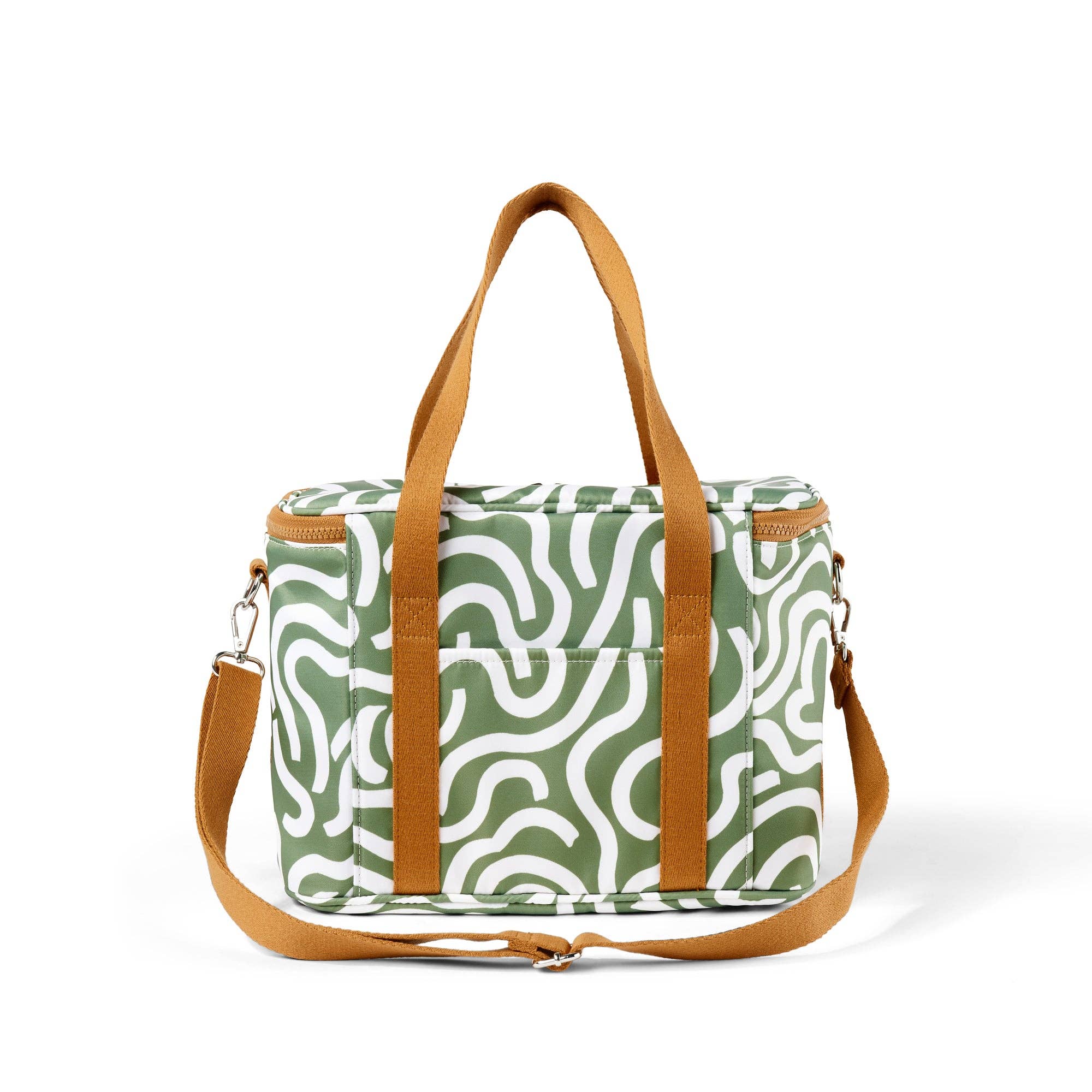 OiOi - Vente Glacière/sac isotherme - Maxi Sac Isotherme - Zigzag Vert1