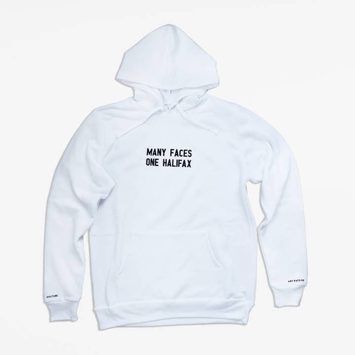 Many Faces One Halifax Hoodie for wholesale by Art Pays Me