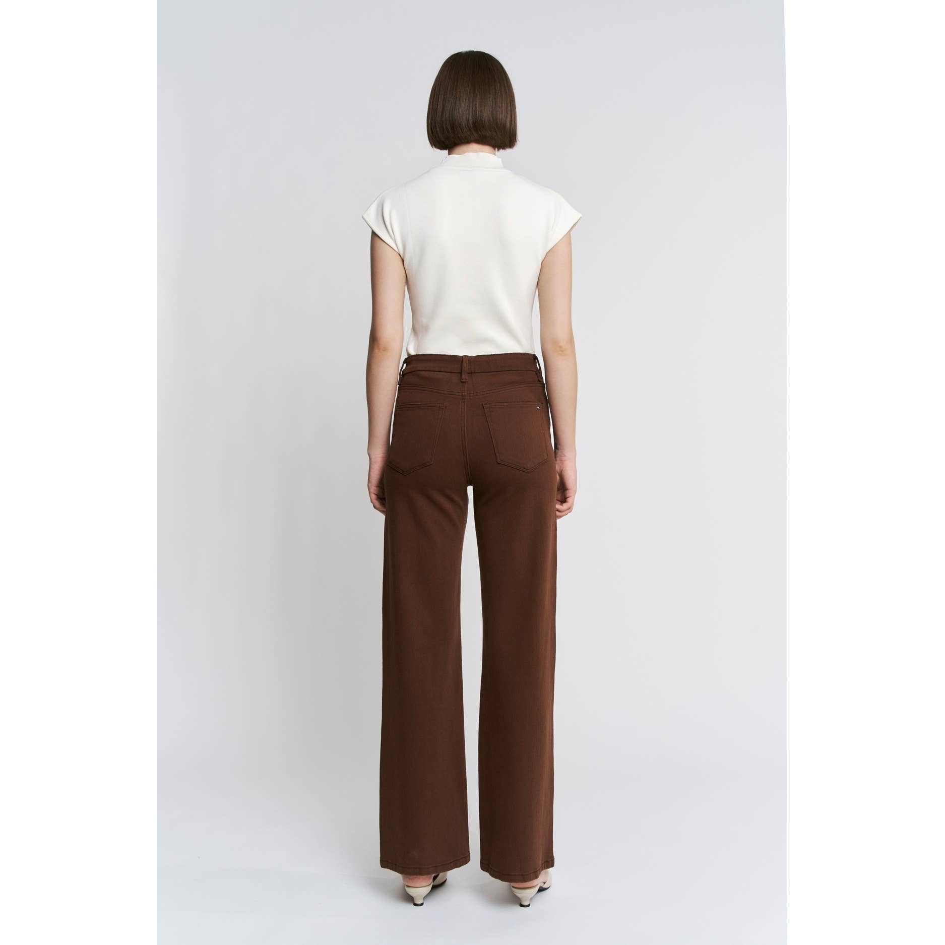 VINTAGE BROWN HIGH RISE WIDE LEG for wholesale on Faire3