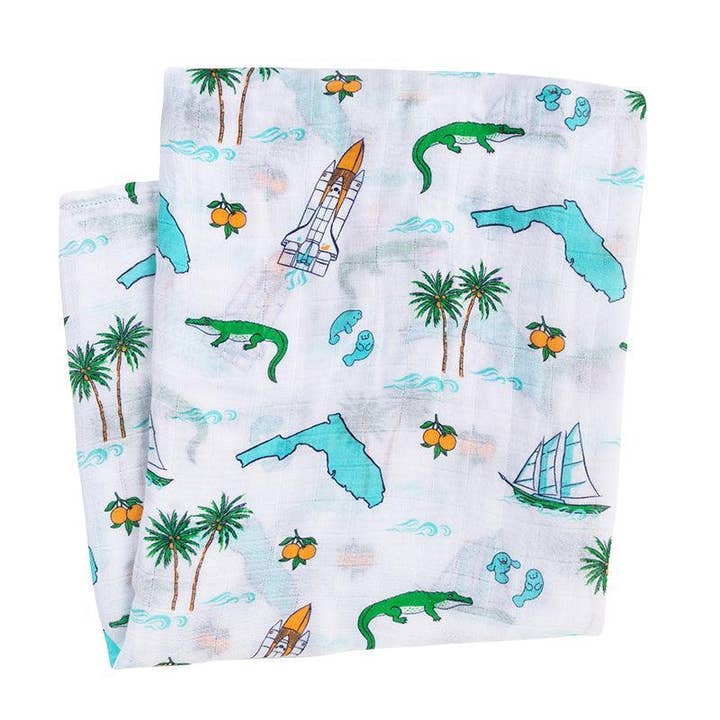 Little Hometown - Wholesale Swaddle - Baby - Florida Baby Muslin Swaddle Blanket5