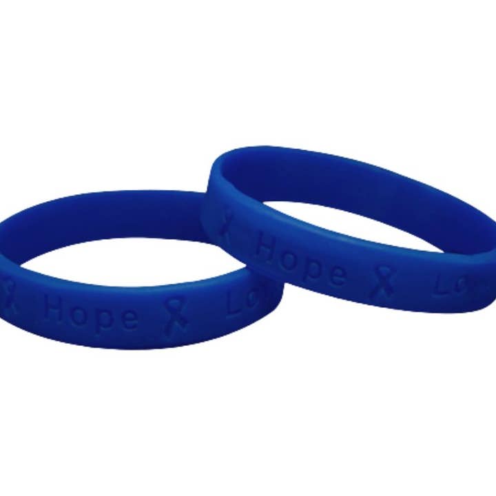 Dark Blue Silicone Bracelets for wholesale by The Awareness Company