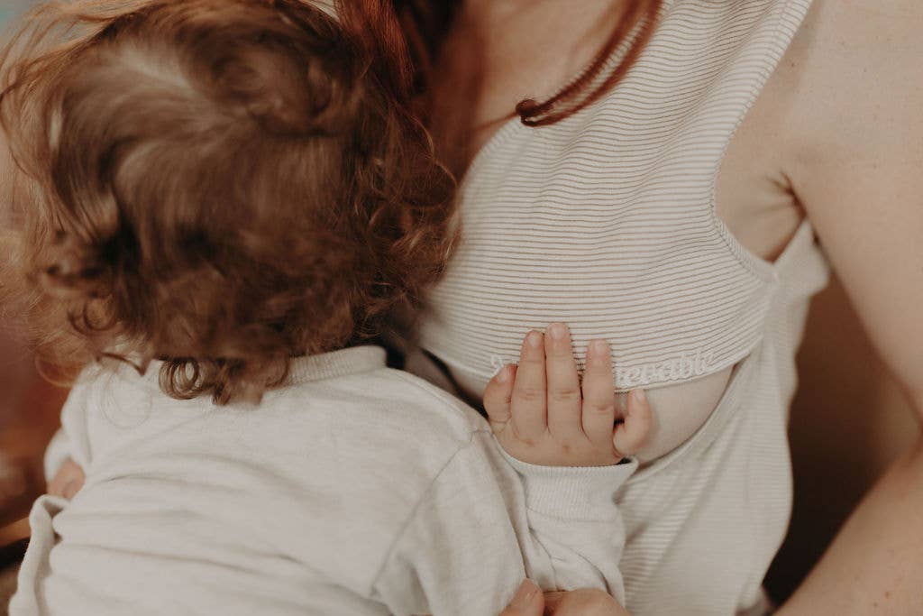 You&Milk - Wholesale Nursing Top - Maternity - White/beige nursing top - Mumbelievable7