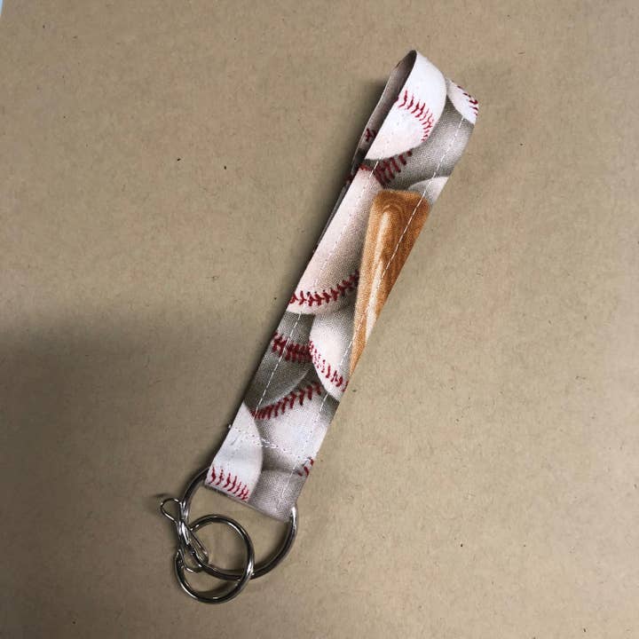 Wristlet Porte-clés Baseball pour la vente par MadeBySusannah