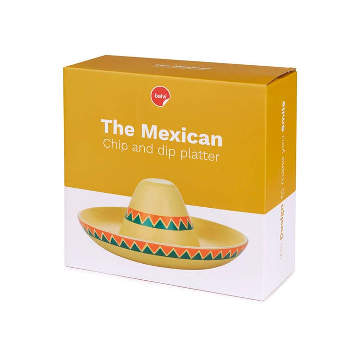 Balvi - Vendita all'ingrosso Insalatiera - Piatto per nachos,The Mexican,giallo,ceramica4