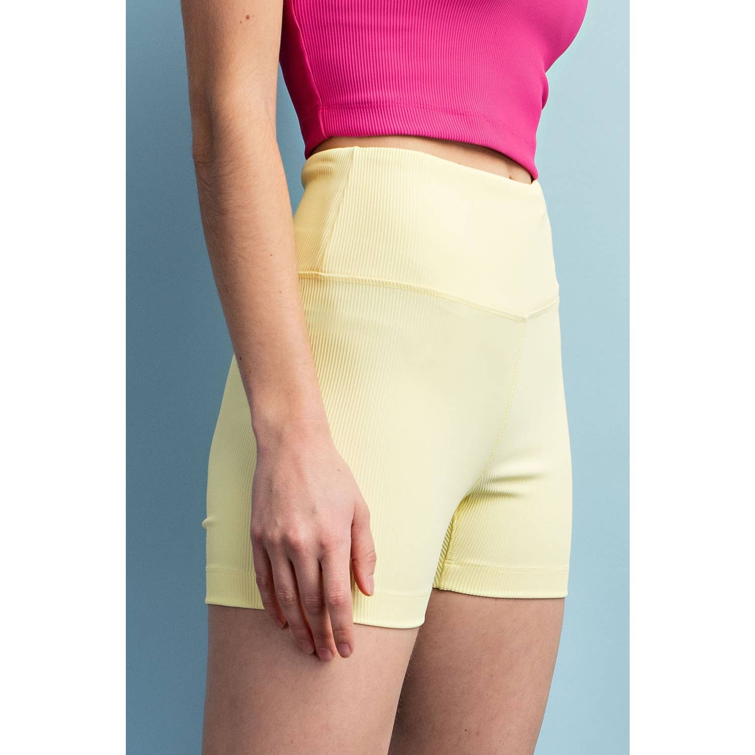 Rae Mode - Wholesale Athletic Shorts - Women's - NYLON RIB BIKER PANT WITH SIDE POCKETS2