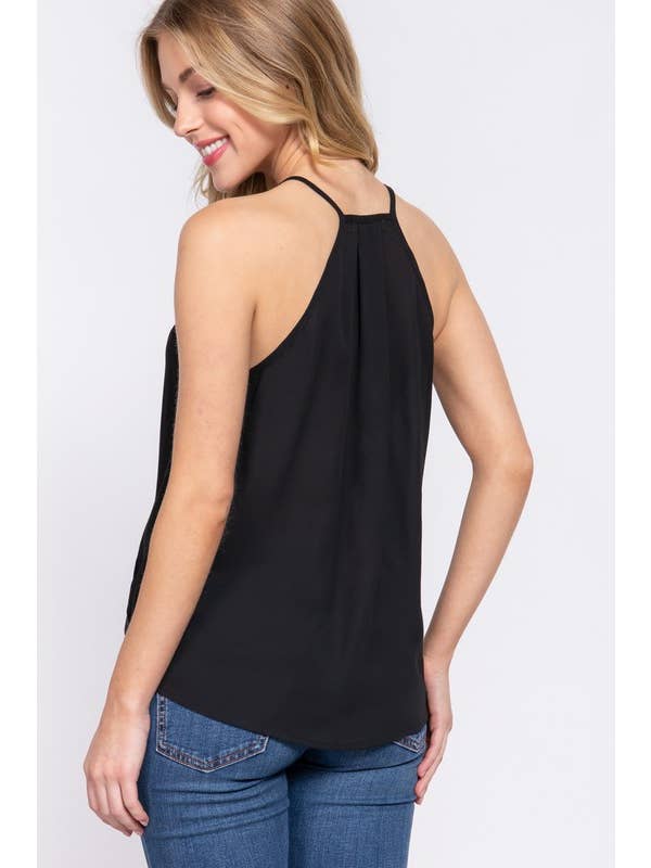 Active Basic | Active USA - Wholesale Camisole - Women's - V-neck Surplice Woven Cami Top5