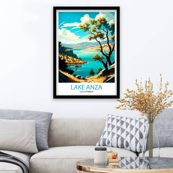 InkNPrintz – wholesale Art print – Lake Anza California Travel Poster5