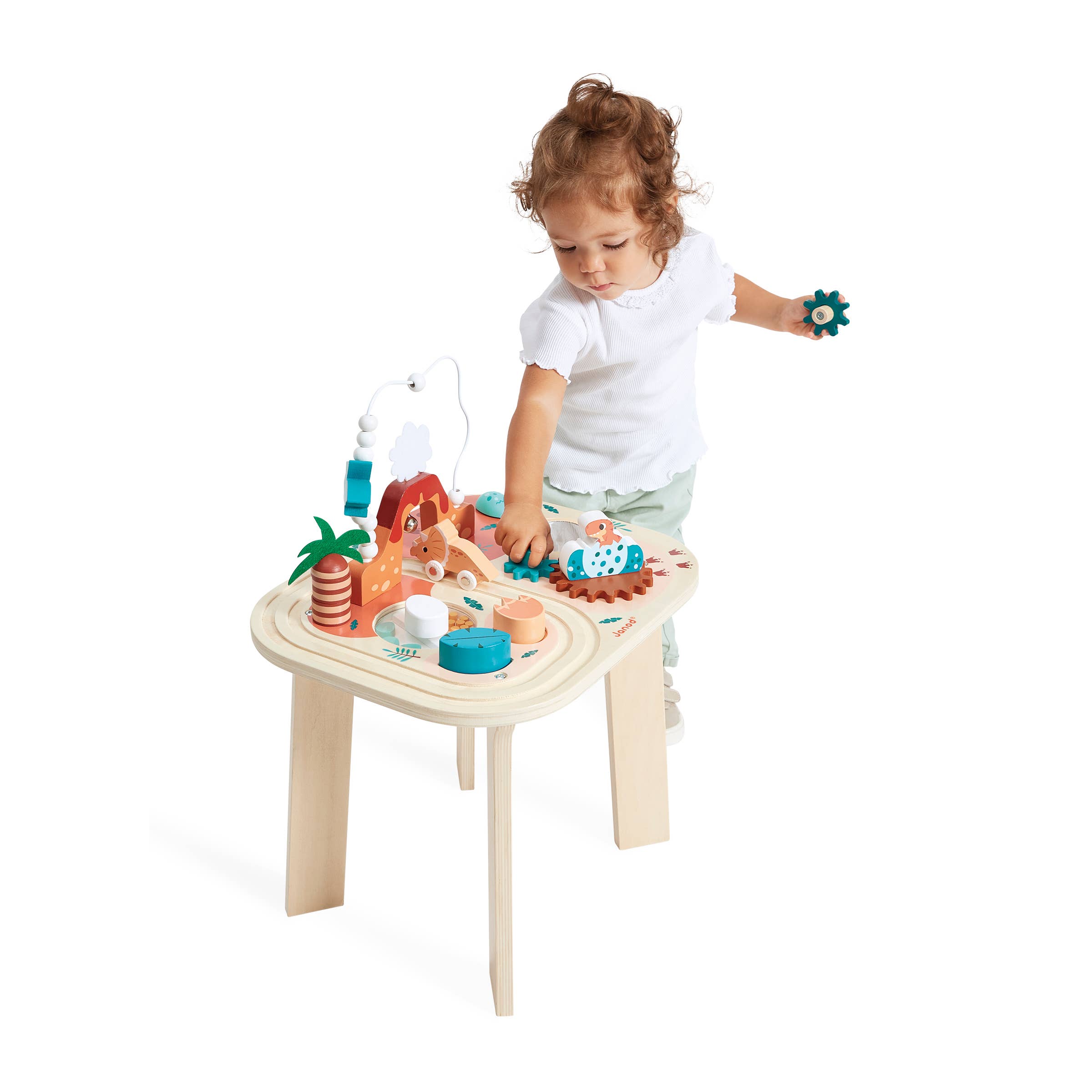Janod - Wholesale Wood Toy - Kids - Dino | Activity Table | 8 activities | Early development Toy12