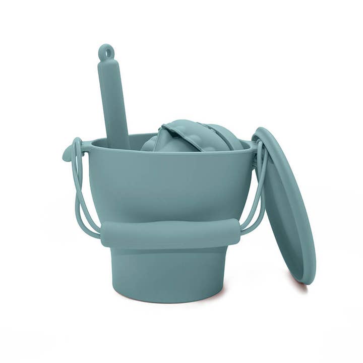 land of petite - Wholesale Beach/Pool Toy - Kids & Baby - 12 Piece Beach Bucket- Blue